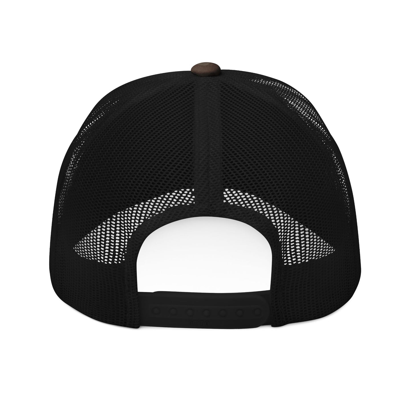 Camp Bimbo Trendy Camouflage Trucker Hat, Stylish Outdoor Cap, Gift for Camping Lovers, Adjustable Hat for All Occasions