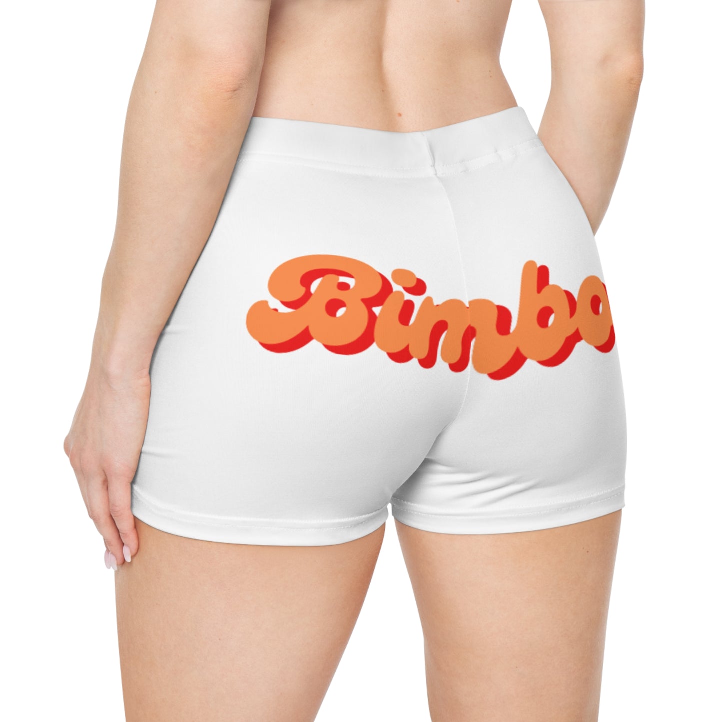 Bimbo Graphic Women's Shorts, Casual Summer Beach Shorts, Fun Athletic Shorts, Workout Activewear, Girls' Playtime Apparel