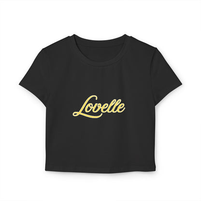 'Lovelle' Baby Tee - Stylish Crop Top, Summer Fashion, Perfect Gift, Trendy Tee, Casual Wear