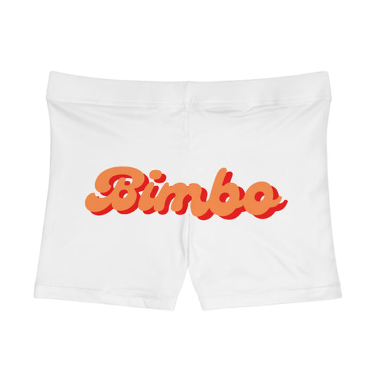 Bimbo Graphic Women's Shorts, Casual  Summer Beach Shorts, Fun Athletic Shorts, Workout Activewear, Girls' Playtime Apparel