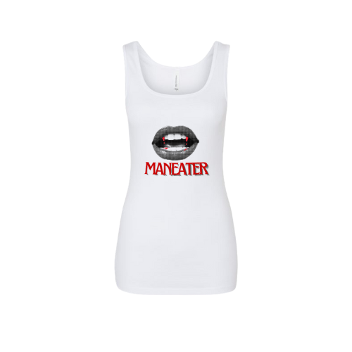 Maneater Women's Micro Ribbed Tank - Trendy Summer Top, Party Apparel, Gift for Her, Casual Wear, Concert Outfit