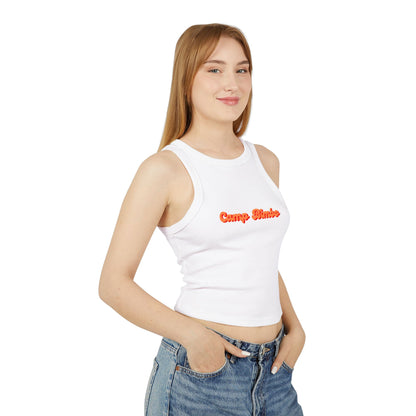 Bimbo- Racer Tank Top, Women's Tank Top, Flirty Sleeveless Shirt, Athletic Ribbed Top, Fun Workout Apparel