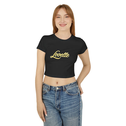 'Lovelle' Baby Tee - Stylish Crop Top, Summer Fashion, Perfect Gift, Trendy Tee, Casual Wear