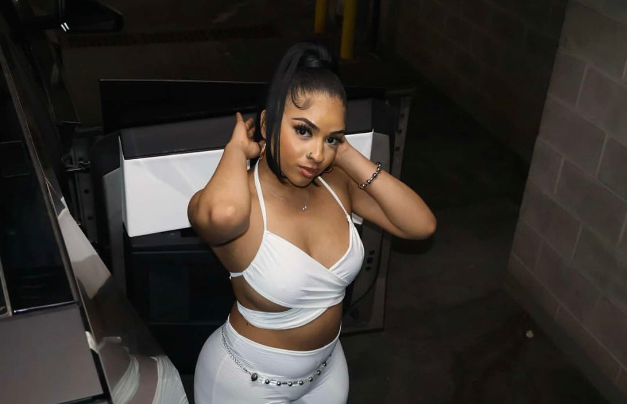 "CRYSTAL" Biker Short Set